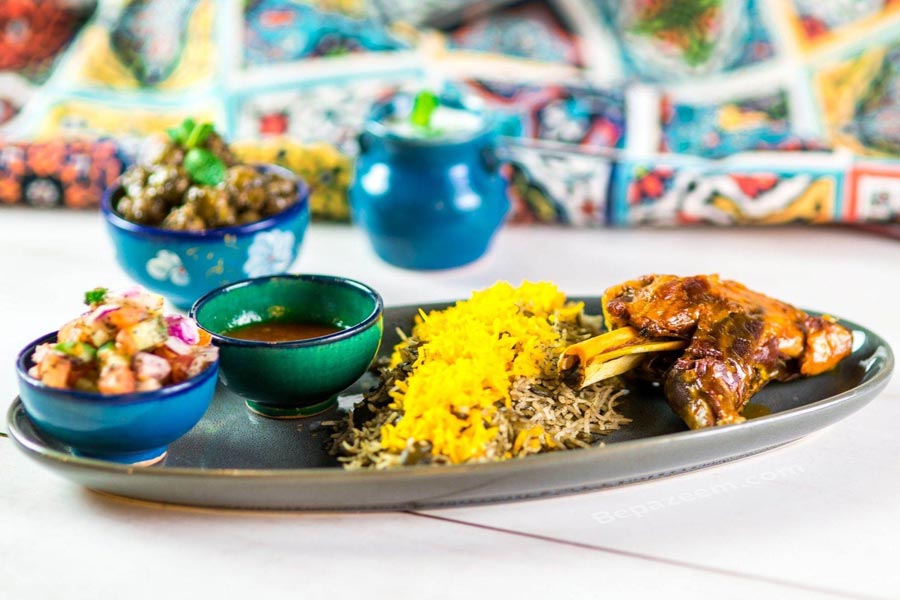 باقالی پلو با ماهیچه مجلسی