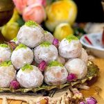 طرز تهیه قطاب یزدی سنتی با خمیر لطیف و مغز بادام؛ خوش‌عطر و مجلسی